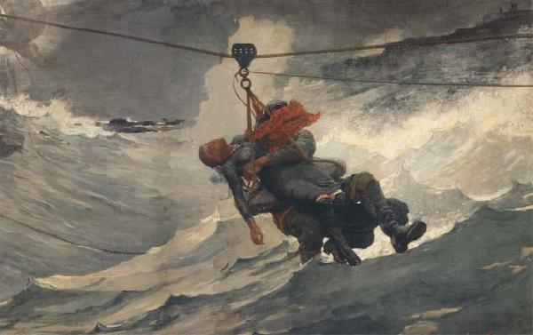 Winslow Homer The Life Line (mk44) Germany oil painting art